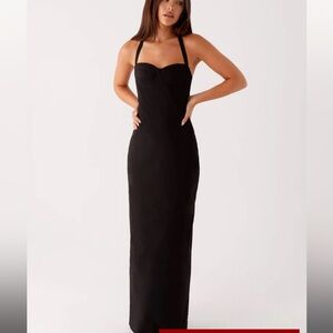 Peppermayo Black Strapless Dress